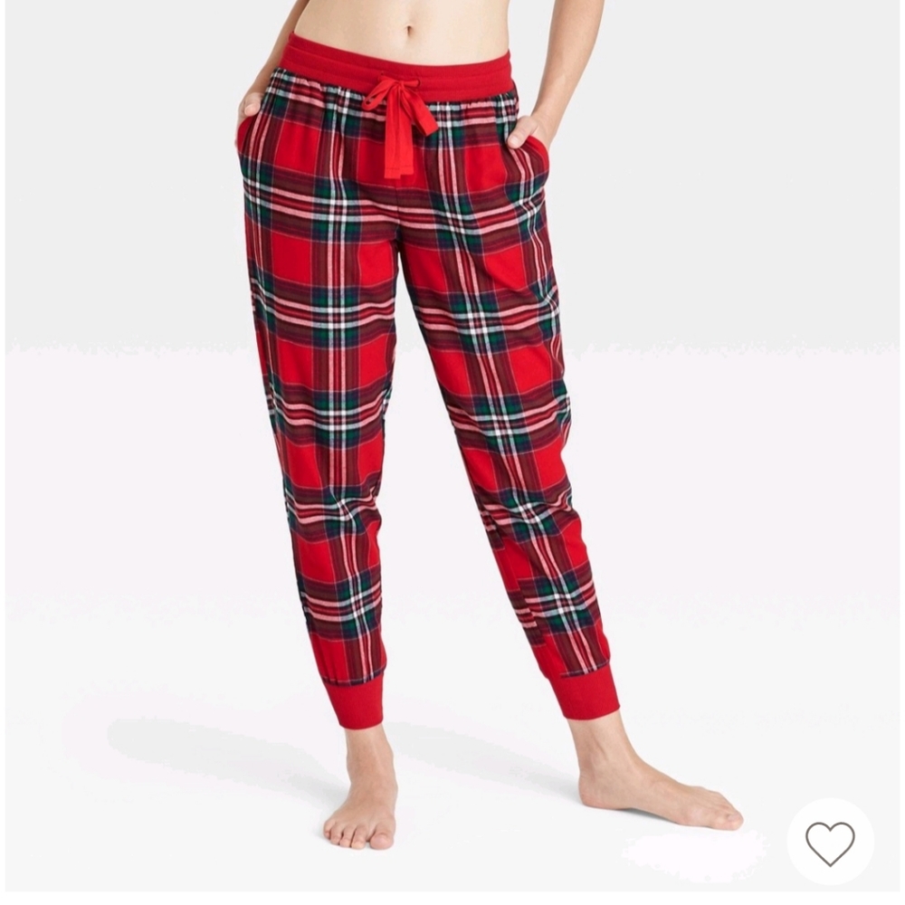 Women's Perfectly Cozy Flannel Plaid Jogger Pajama Pants